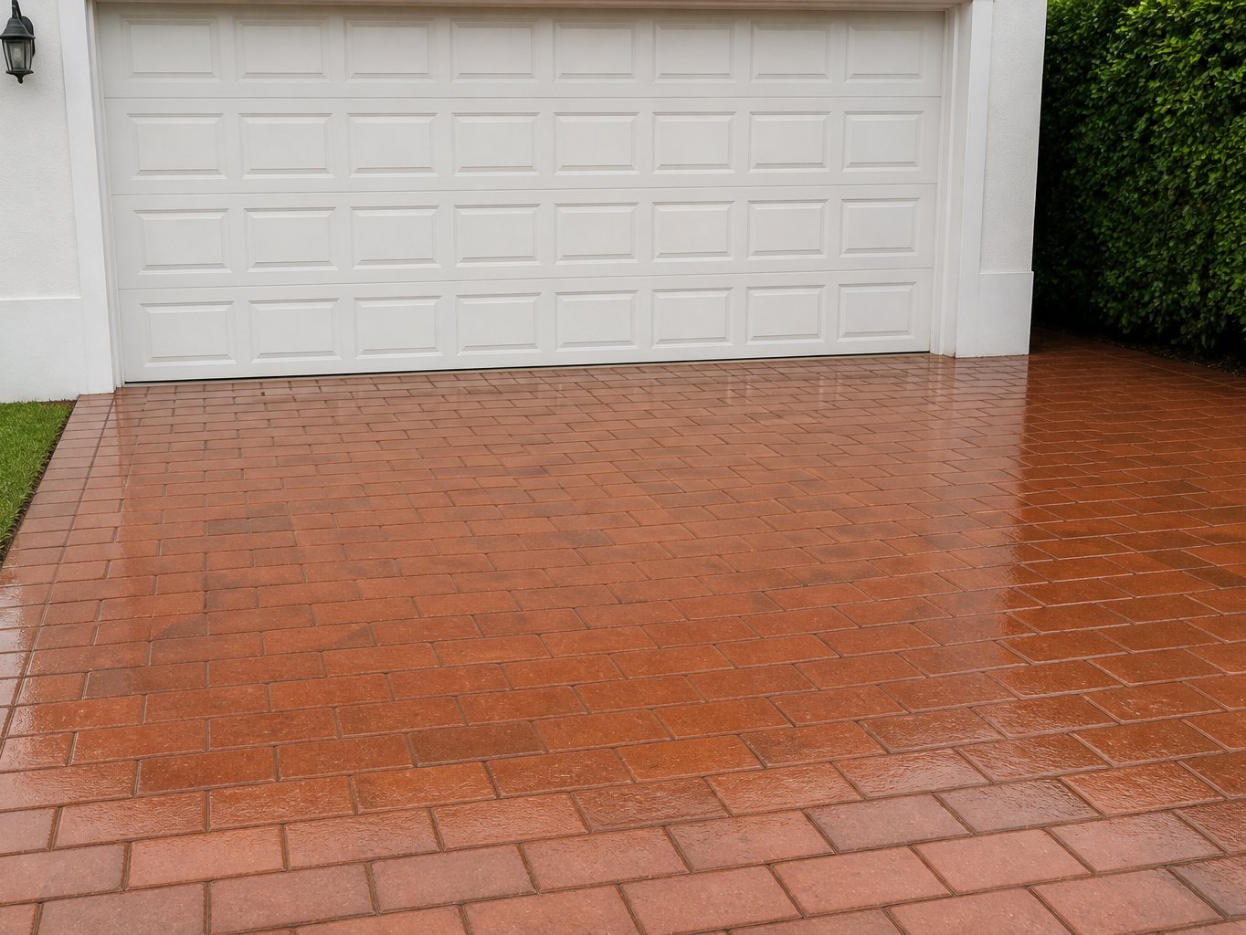 Pavers after wash